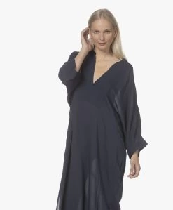 Su Paris Tao Viscose-Zijde Kaftan - Navy -JAMES PERSE WINKEL 220420 168b7e90 fa6b 4164 9ef8 335d9007ebbe