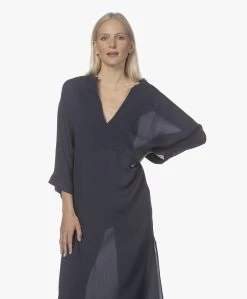 Su Paris Tao Viscose-Zijde Kaftan - Navy -JAMES PERSE WINKEL 220420 44128587 9a67 449e b846 f4956a487f7c