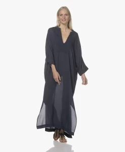 Su Paris Tao Viscose-Zijde Kaftan - Navy -JAMES PERSE WINKEL 220420 49b315e5 a744 448d bd4e 2924f21e5113