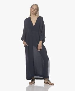 Su Paris Tao Viscose-Zijde Kaftan - Navy -JAMES PERSE WINKEL 220420 65df7ea2 8c53 40d0 9e27 a42774a3a648