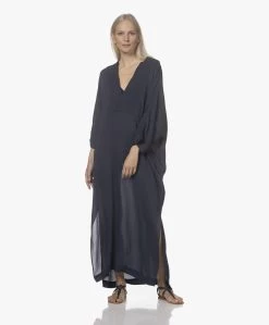 Su Paris Tao Viscose-Zijde Kaftan - Navy -JAMES PERSE WINKEL 220420 688e41a4 ea3d 4e39 a0a2 6eaf91184eba