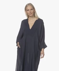 Su Paris Tao Viscose-Zijde Kaftan - Navy -JAMES PERSE WINKEL 220420 804cc6d1 97c5 4dff 8c2d 068936c4cc07