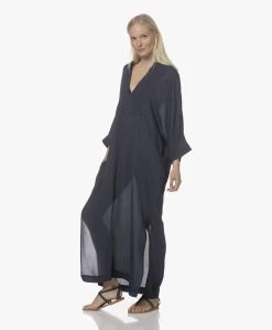 Su Paris Tao Viscose-Zijde Kaftan - Navy -JAMES PERSE WINKEL 220420 fc67ab87 3595 4d56 aabb 56b875179844