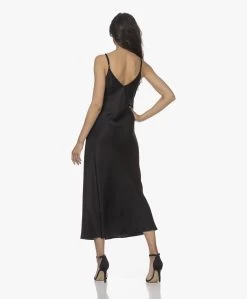 Resort Finest Satijnen Midi Slip Dress - Zwart -JAMES PERSE WINKEL 220517 21e96119 54b5 47e8 8a3a ae9d95c82e0d