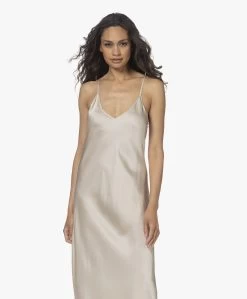 Resort Finest Satijnen Midi Slip Dress - Champagne -JAMES PERSE WINKEL 220517 c252d2f9 679f 4db0 a2c8 878a84aaea65