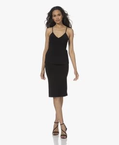 Norma Kamali Straight Travel Jersey Rok - Zwart -JAMES PERSE WINKEL 220519 5151cc9c 85fc 497e 8858 5080bbbb0fe4