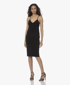 Norma Kamali Straight Travel Jersey Rok - Zwart -JAMES PERSE WINKEL 220519 bc557a09 af94 45ac 8c99 e76eabe28527