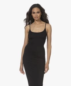 Enza Costa Twist Back Viscose Jersey Jurk - Zwart -JAMES PERSE WINKEL 220525 3b08c0af a1fc 4696 9b15 53d00352b9a8