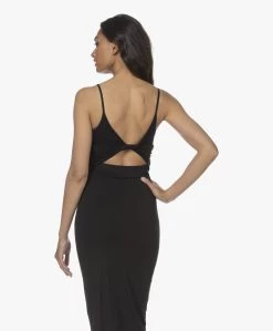 Enza Costa Twist Back Viscose Jersey Jurk - Zwart -JAMES PERSE WINKEL 220525 ba8a1aa6 e284 4cdf aec0 f9edfbae967e