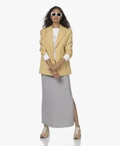 Japantky Ryoko Modal Rib Jersey Maxi Rok - Grijs Mêlee -JAMES PERSE WINKEL 220531 3b8f707c 9879 4326 a2b9 a6b894a69690