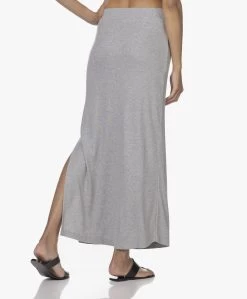 Japantky Ryoko Modal Rib Jersey Maxi Rok - Grijs Mêlee -JAMES PERSE WINKEL 220531 6b465c38 0a02 4edf 8a12 06b6e90627c0