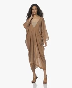 Su Paris Talia Katoenen Gauze Kaftan - Tan -JAMES PERSE WINKEL 220602 50557626 6f3e 48e8 9523 2f8ee3a3fbb3