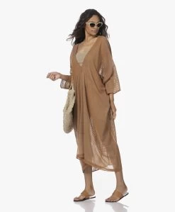 Su Paris Talia Katoenen Gauze Kaftan - Tan -JAMES PERSE WINKEL 220602 fd164bde 983c 4bb0 80e7 b53a89588562