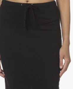 James Perse Fleece Jersey Midi Rok - Zwart -JAMES PERSE WINKEL 220609 8ef471ac 6542 4b63 be83 fe46b6cb1f39