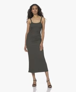 Japantky Yukata Dubbellaagse Rib Jersey Maxi Jurk - Groen -JAMES PERSE WINKEL 220616 273ade3e 66ad 43f2 954e 437151b1d148