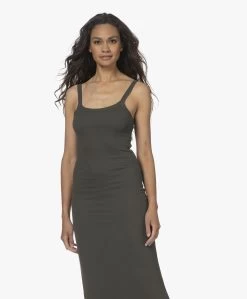 Japantky Yukata Dubbellaagse Rib Jersey Maxi Jurk - Groen -JAMES PERSE WINKEL 220616 53fadaf6 42b8 49b7 8c8e cf057aba71ef