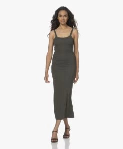 Japantky Yukata Dubbellaagse Rib Jersey Maxi Jurk - Groen -JAMES PERSE WINKEL 220616 ccee4ead eb36 4cd3 b02e ac030fc7c90d