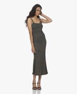 Japantky Yukata Dubbellaagse Rib Jersey Maxi Jurk - Groen -JAMES PERSE WINKEL 220616 d1c16fdd 9578 431e bead 041768bca34a