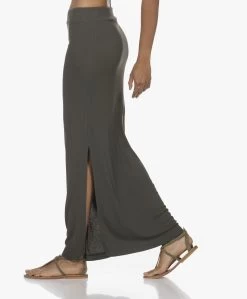 Japantky Ryoko Modal Rib Jersey Maxi Rok - Groen -JAMES PERSE WINKEL 220622 cba826ff 620f 4d94 b284 303959cba780
