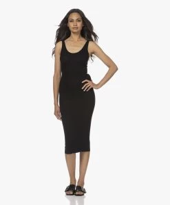 Enza Costa Ribgebreide Zijdemix Midi Jurk - Zwart -JAMES PERSE WINKEL 220707 24f6fd9f 5bd6 4d3c 9215 1bf2387e3cc6