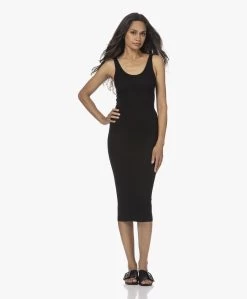 Enza Costa Ribgebreide Zijdemix Midi Jurk - Zwart -JAMES PERSE WINKEL 220707 87b15f53 60ab 44cd 9e8f f1f6e8bc9205