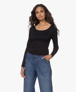 Majestic Filatures Soft Touch Jersey Longsleeve - Marine -JAMES PERSE WINKEL 220726 7016d9b5 59f8 431b 802a ae349f5c8777