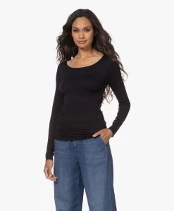 Majestic Filatures Soft Touch Jersey Longsleeve - Marine -JAMES PERSE WINKEL 220726 f7a76054 81bc 446c 8560 ca0a341edbc6