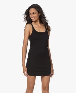 Skin Inola Pima Katoenen Stretch Mini Jurk - Zwart -JAMES PERSE WINKEL 220727 c2f52601 1f77 4f6b a1de b4156c3ab155