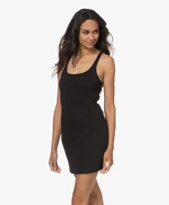 Skin Inola Pima Katoenen Stretch Mini Jurk - Zwart -JAMES PERSE WINKEL 220727 f72f783a 5bf1 4ed6 87b3 bf7987380c75