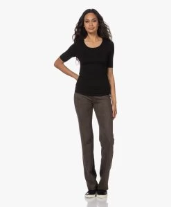 Majestic Filatures Superwashed T-Shirt Met Halflange Mouwen - Zwart -JAMES PERSE WINKEL 220802 3e23394c 02dc 428f bd9b 38d07819d9a7