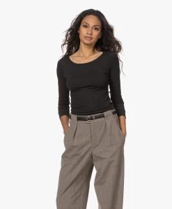 Majestic Filatures Soft Touch Jersey Longsleeve - Antraciet Mêlee -JAMES PERSE WINKEL 220804 52d59637 2691 43f7 aca6 320b34b49d39