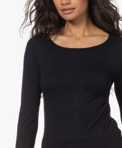 Majestic Filatures Adele T-Shirt Met Driekwart Mouwen - Marine -JAMES PERSE WINKEL 220804 71a0212d 5d49 4352 9e59 f3fd3cc50e38