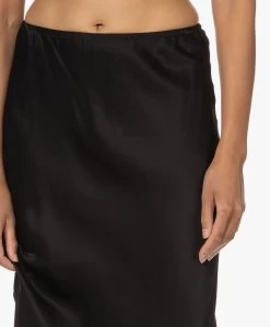 Resort Finest Frivo Satijnen Midi Rok - Zwart -JAMES PERSE WINKEL 220908 3b7b670c a9ce 4e48 82e6 25073570f294