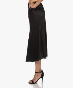 Resort Finest Frivo Satijnen Midi Rok - Zwart -JAMES PERSE WINKEL 220908 5f008f04 c51c 4901 a7b2 4d99531b314a