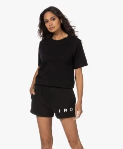 Iro Flory Katoen-Modal Korte Mouwen T-Shirt - Zwart -JAMES PERSE WINKEL 220920 15dab178 18c6 42d4 9987 1e28d4da3124