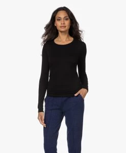 Majestic Filatures Ally Longsleeve Met Ronde Hals - Zwart -JAMES PERSE WINKEL 220920 8fb534b1 6995 4316 b8fc 2e3e0ba0e935