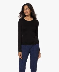 Majestic Filatures Ally Longsleeve Met Ronde Hals - Zwart -JAMES PERSE WINKEL 220920 dd5e0a52 67a2 431e 9a49 d1fa877a4e37