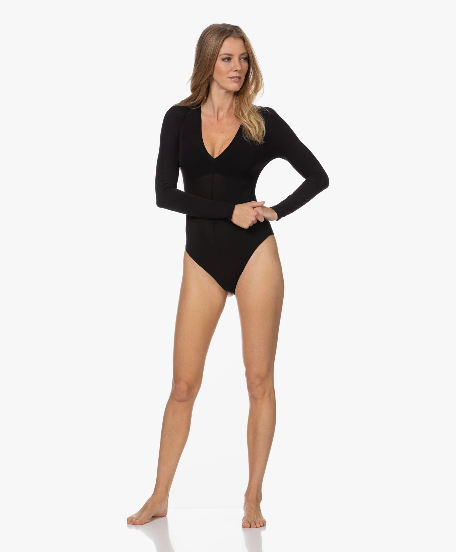 Wolford The V-Neck Body - Zwart 8 Wolford The V-Neck Body - Zwart - Afbeelding 6