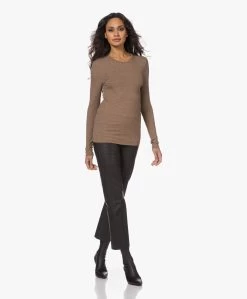 By Malene Birger Nimas Viscose Rib Longsleeve - Clay -JAMES PERSE WINKEL 221117 47558d06 12b3 4ea8 a8fa eb31860e8858