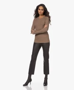 By Malene Birger Nimas Viscose Rib Longsleeve - Clay -JAMES PERSE WINKEL 221117 dde27698 6136 440c a3f1 ced105a2cf8f