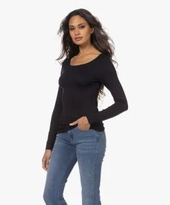 Majestic Filatures Soft Touch Jersey Longsleeve - Marine -JAMES PERSE WINKEL 221121 3bd7ee77 f37e 4ca6 a824 2b675ed30d35