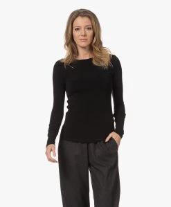 Gai+Lisva Thyra Wolmix Longsleeve - Zwart -JAMES PERSE WINKEL 221124 8349ca6d 1f52 409a 95fa ff1702e04a54