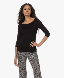 Majestic Filatures Soft Touch Jersey Longsleeve - Zwart -JAMES PERSE WINKEL 221129 11e6dca9 37ee 4b4d 998c b1e80bdbb927