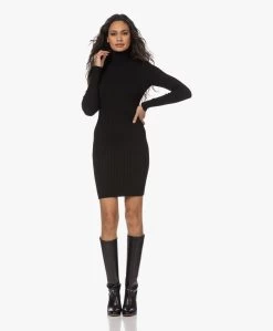 Wolford Wolmix Rib Coljurk - Zwart