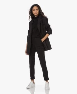 Lasalle Tencel Jersey Colshirt - Zwart -JAMES PERSE WINKEL 221206 045c9284 cf68 4429 abc5 b9f3c7a44002