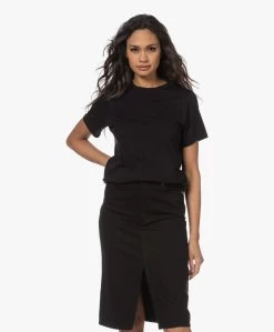 Resort Finest Katoen-Cashmere Relaxed T-Shirt - Zwart -JAMES PERSE WINKEL 221206 338815d6 e048 45b2 b91c 110acc72d4aa