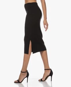 Joseph Zijdemix Rib Jersey Kokerrok - Zwart -JAMES PERSE WINKEL 221206 50789e83 4526 448f b664 5ff0f5de93fb