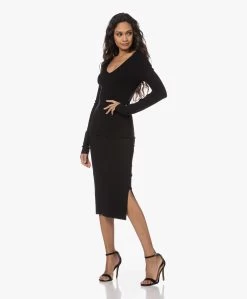 Joseph Zijdemix Rib Jersey Kokerrok - Zwart -JAMES PERSE WINKEL 221206 6e777cfb b983 43c2 8af0 5408ddf35b41