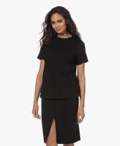 Resort Finest Katoen-Cashmere Relaxed T-Shirt - Zwart -JAMES PERSE WINKEL 221206 fd205242 2e61 4fdd ba34 8dc1d2943250