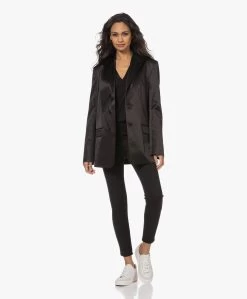 Frame Le Mid Rise V-Hals T-Shirt - Zwart -JAMES PERSE WINKEL 221207 2d10e243 91ff 452c 9226 2aebbca03a89